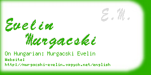 evelin murgacski business card